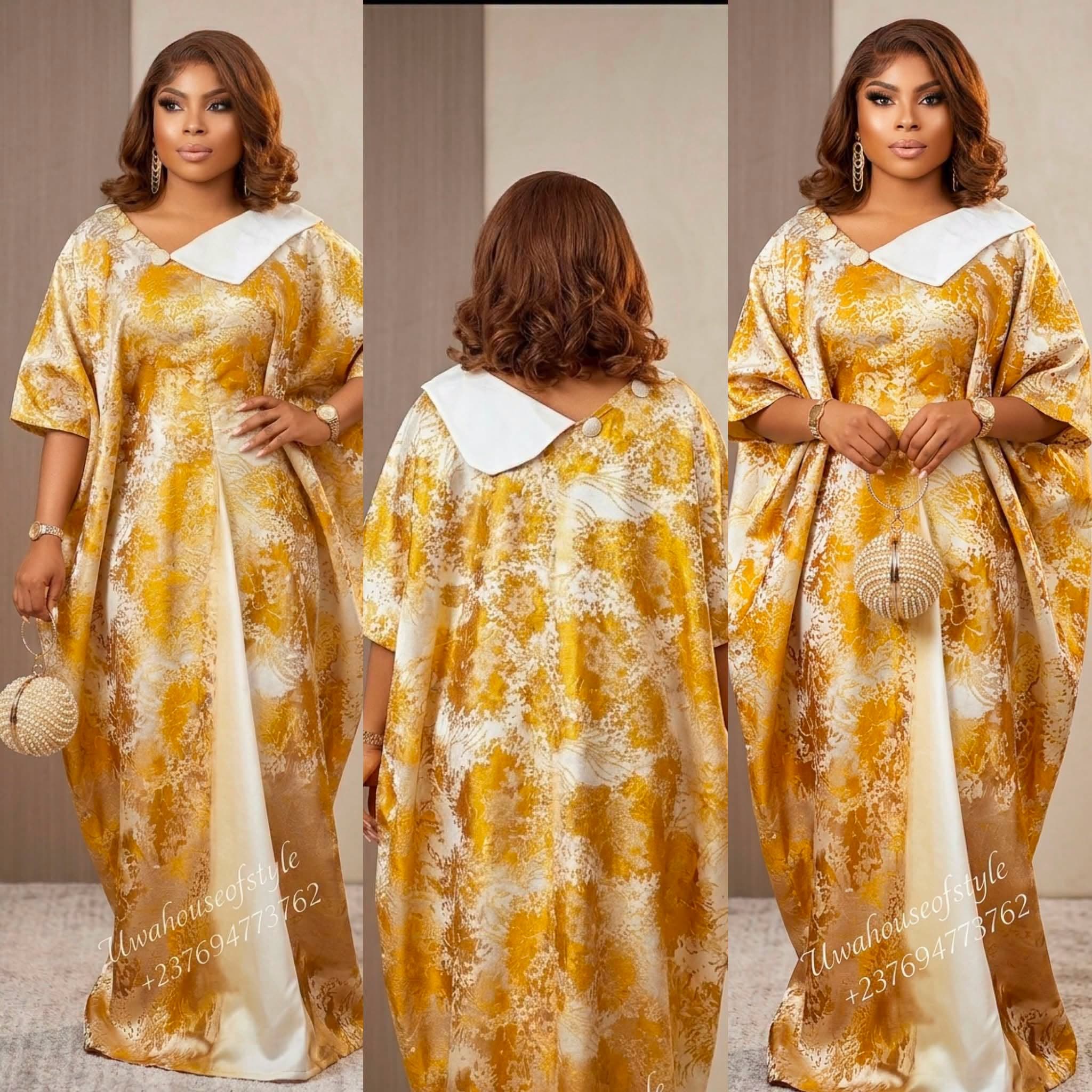Champagne Jacquard Asymmetric Bubu